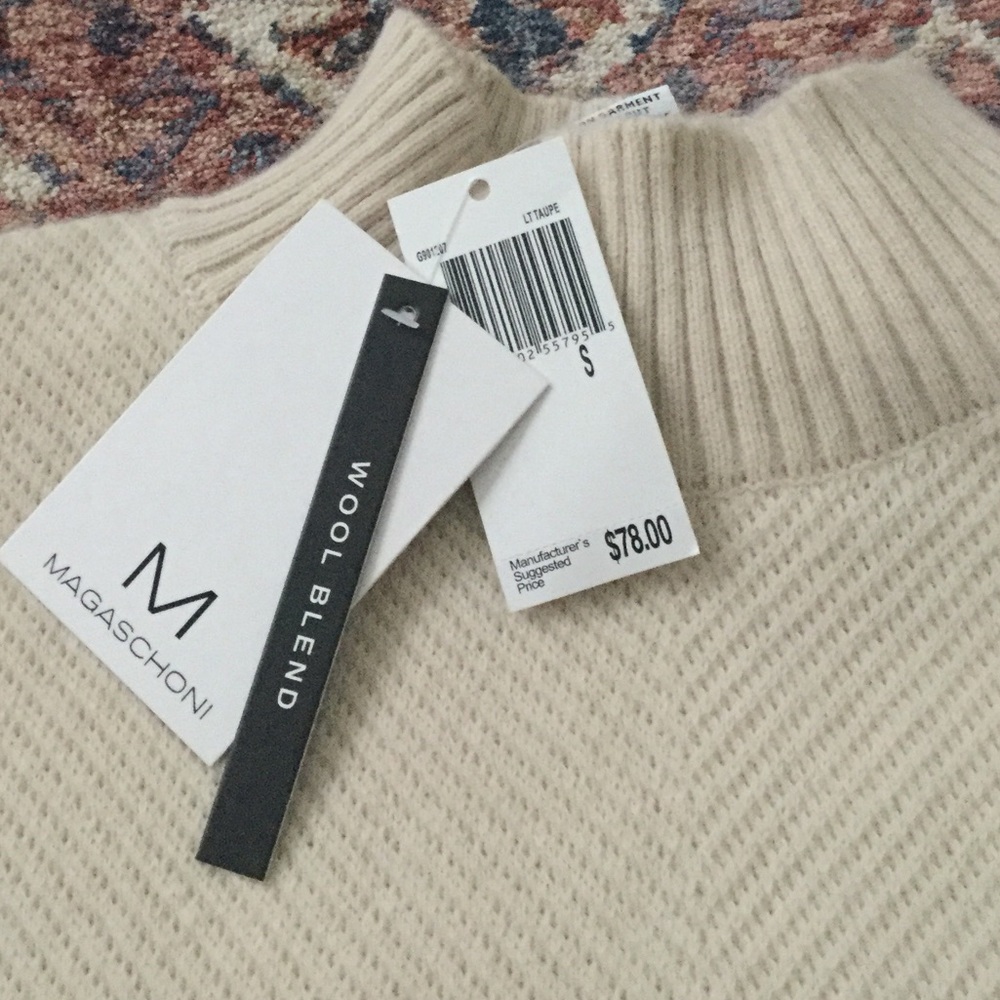 Magaschoni Wool Blend Mock Neck Sweater - Picture 4 of 4